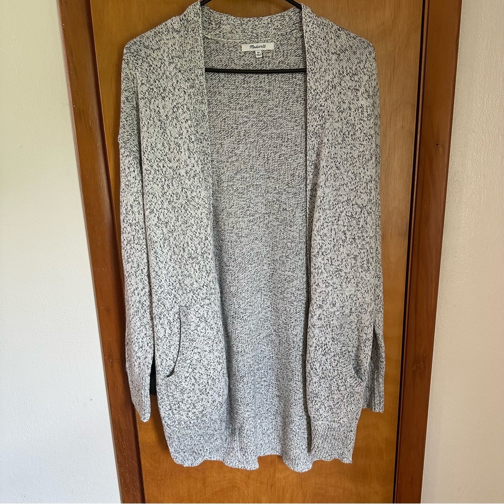 Madewell Gray Open-Front Women's Sweater